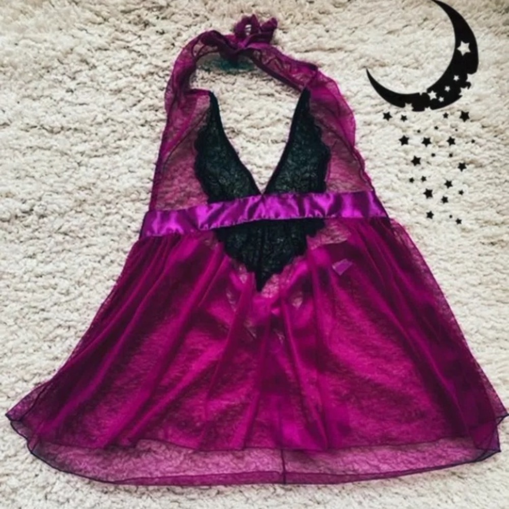 Purple and black lingerie 🌙 🦄